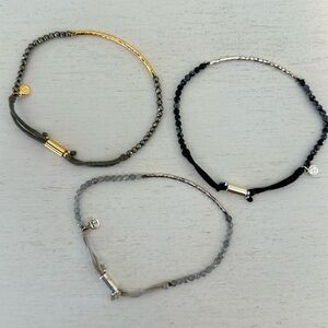 Gorjana’s Power Gemstone Bracelets- all three together